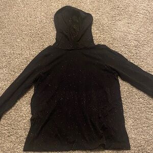 Athleta Girl Sparkly Hooded Top